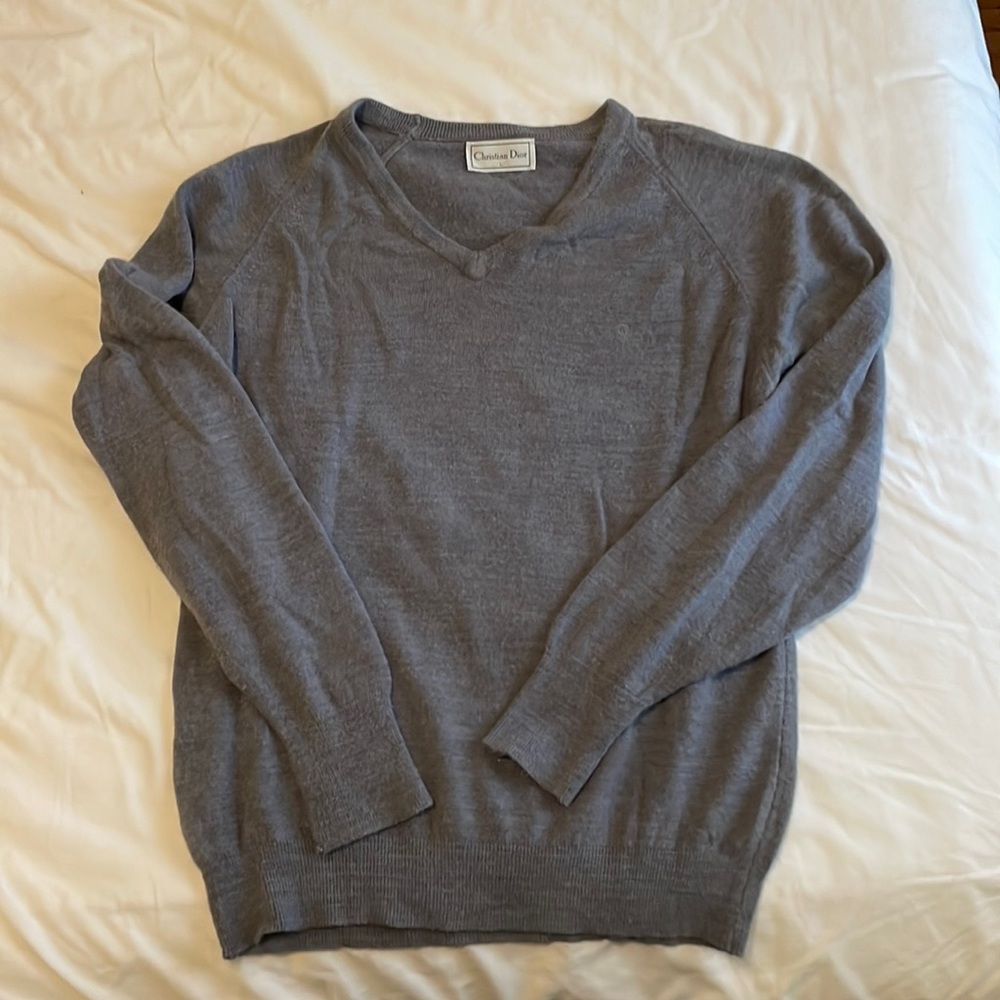 Vintage Christian Dior Grey Sweater